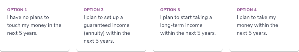 Options 1-4
