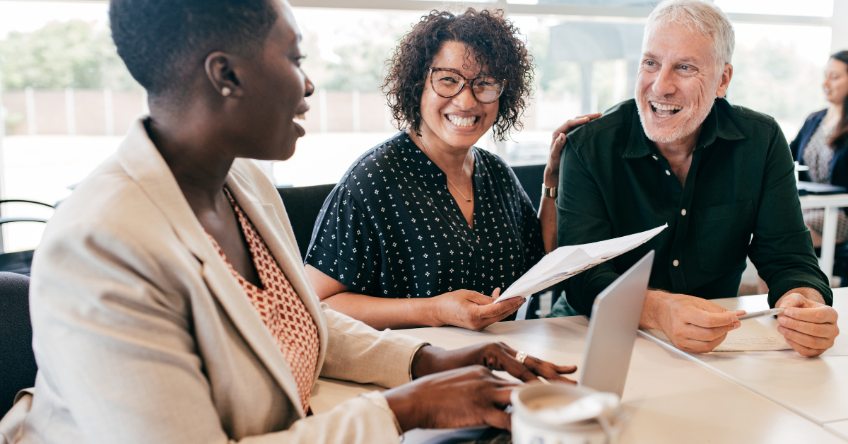 financial adviser providing guidance to clients